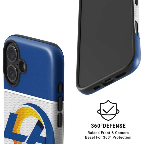 NFL Los Angeles Rams Zone Block iPhone 16 Magsafe Impact Case