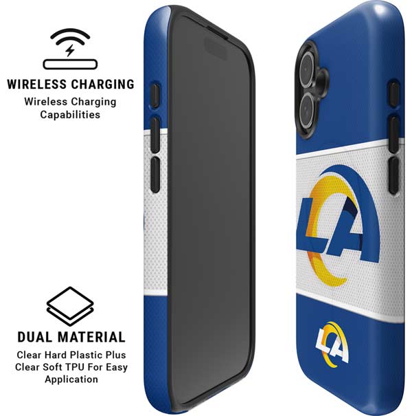 NFL Los Angeles Rams Zone Block iPhone 16 Magsafe Impact Case