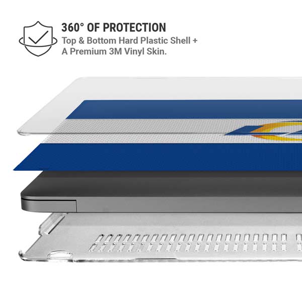 NFL Los Angeles Rams Zone Block MacBook Pro 14in (2021-24) Case plus Skin