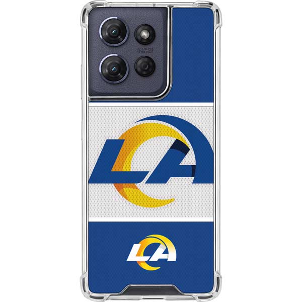 NFL Los Angeles Rams Zone Block Moto G Play 5G (2025) Clear Case