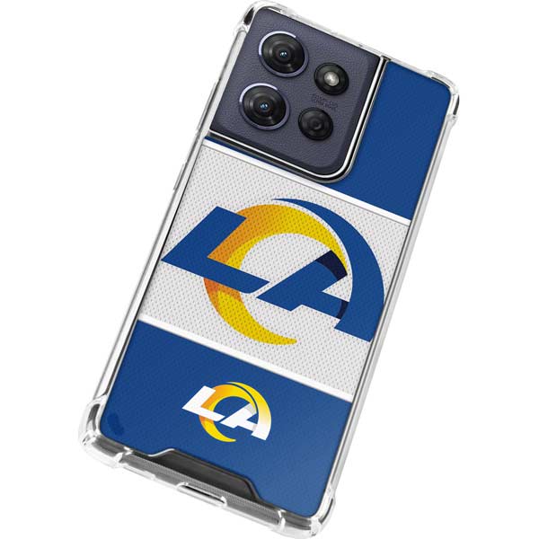 NFL Los Angeles Rams Zone Block Moto G Play 5G (2025) Clear Case