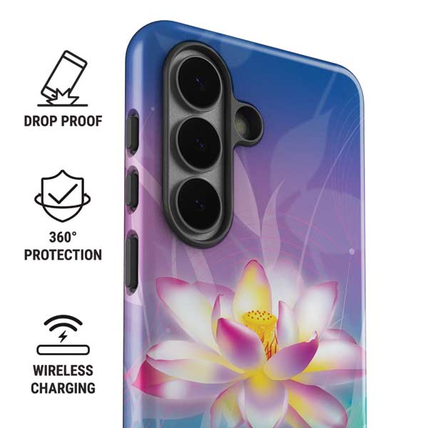 Lotus Floral Pattern Galaxy S26 Plus Impact Case – Skinit