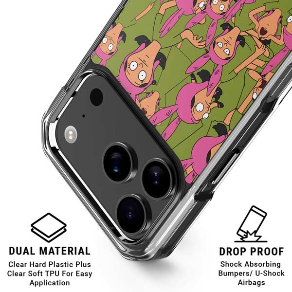 Bobs Burgers Louise Belcher iPhone 17 Pro Clear Case