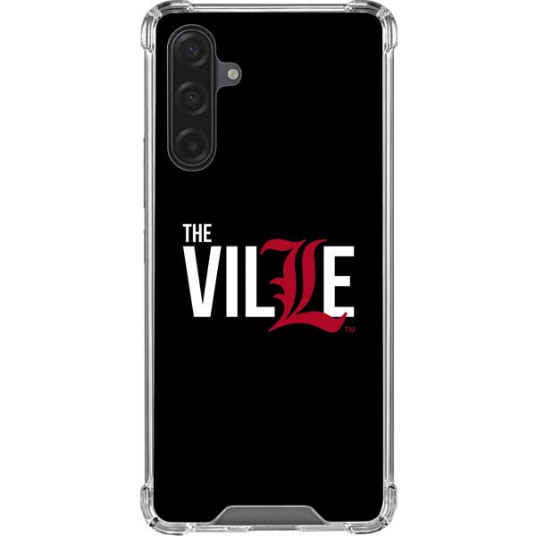 University of Louisville Black Background Galaxy Cases