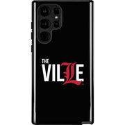 University of Louisville Black Background Galaxy Cases