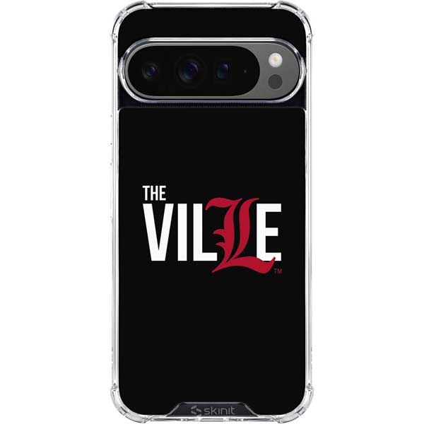 University of Louisville Black Background Google Pixel 10 Pro XL Clear Case