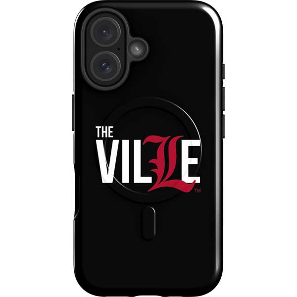 University of Louisville Black Background iPhone 16 Magsafe Impact Case