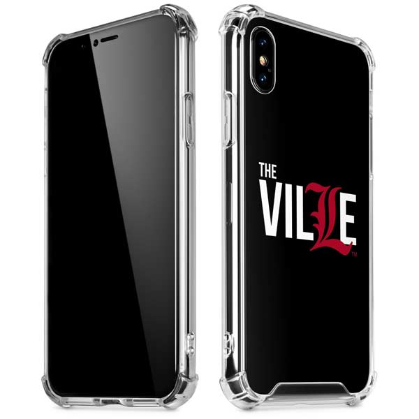University of Louisville Black Background iPhone X/XS Clear Case