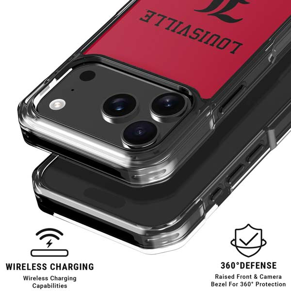 University of Louisville Cardinals iPhone 17 Pro Clear Case