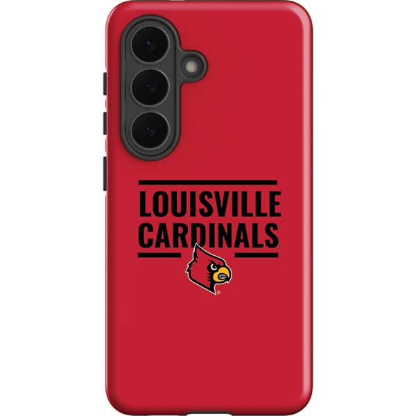 University of Louisville Cardinals Striped Galaxy S26 Impact Case