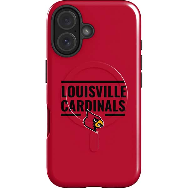 University of Louisville Cardinals Striped iPhone 16 Magsafe Impact Case