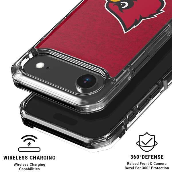University of Louisville Red Background iPhone 17 Air Clear Case