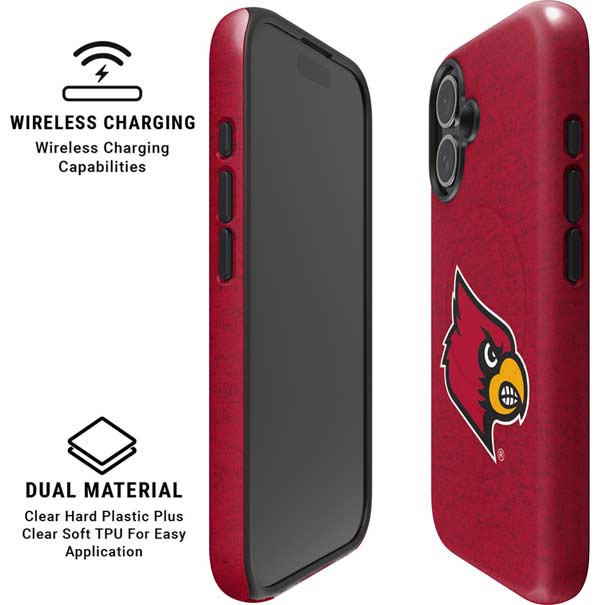 University of Louisville Red Background iPhone 17 Magsafe Impact Case