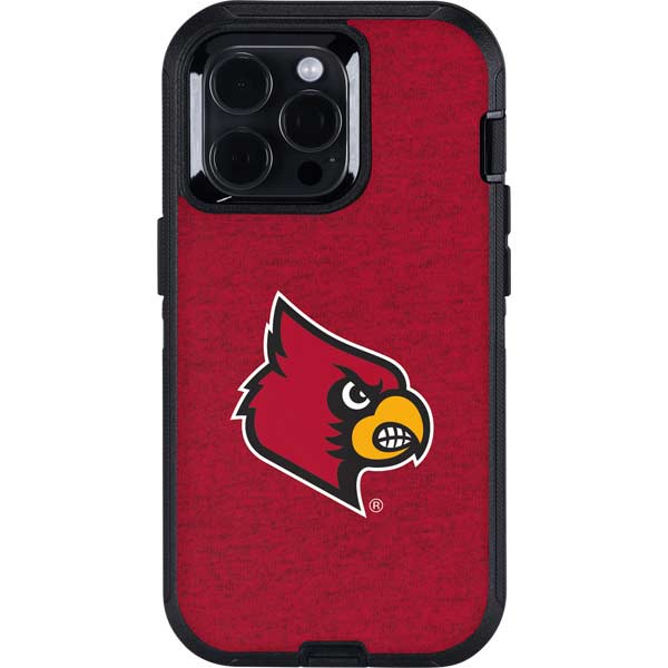 University of Louisville Red Background Otterbox Defender iPhone Skin