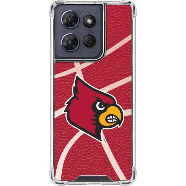 University of Louisville Red Basketball Moto G 5G (2025) Clear Case