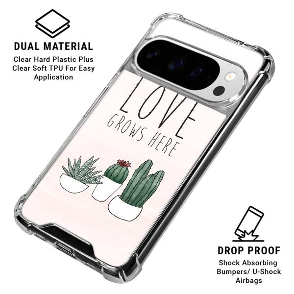 Love Grows Here Google Pixel 10 Pro XL Clear Case