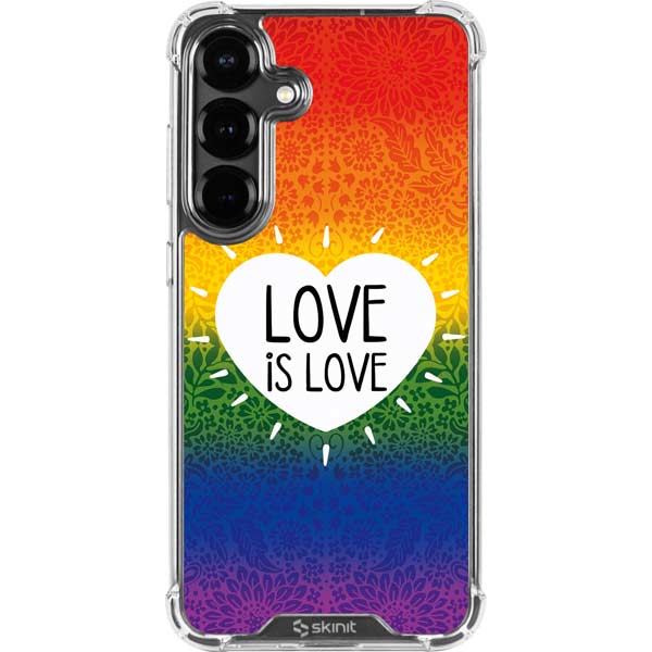 Love Is Love Rainbow Galaxy S26 Plus Clear Case