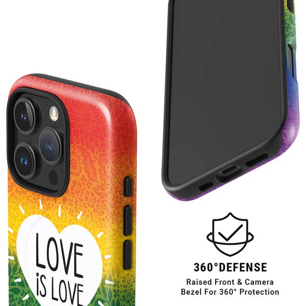 Love Is Love Rainbow iPhone 16 Pro Max Magsafe Impact Case