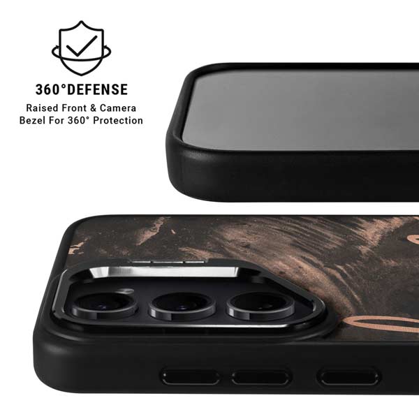 Love Rose Gold Black Galaxy S26 Ultra Kickstand Case