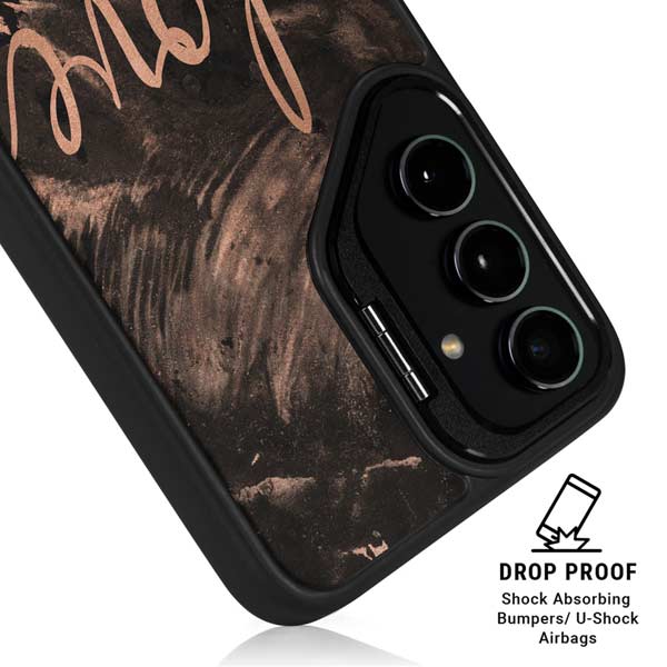 Love Rose Gold Black Galaxy S26 Ultra Kickstand Case
