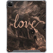 Love Rose Gold Black iPad Cases