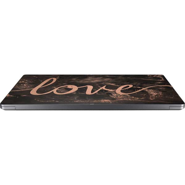Love Rose Gold Black Laptop Skins