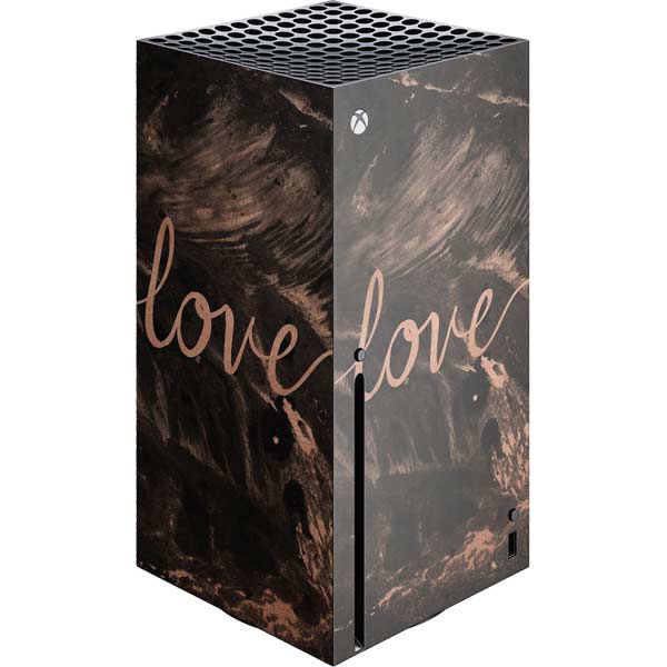 Love Rose Gold Black Xbox Series X Skins