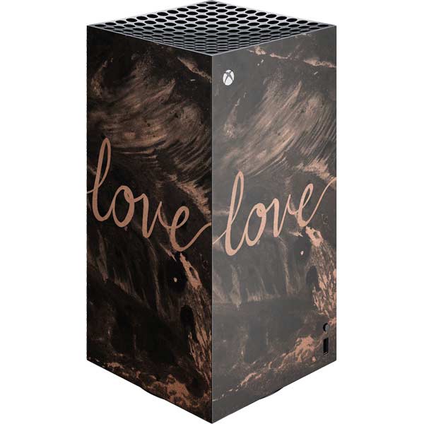 Love Rose Gold Black Xbox Series X Skins