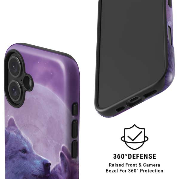 Loving Wolves by Vincent Hie iPhone 16 Magsafe Impact Case