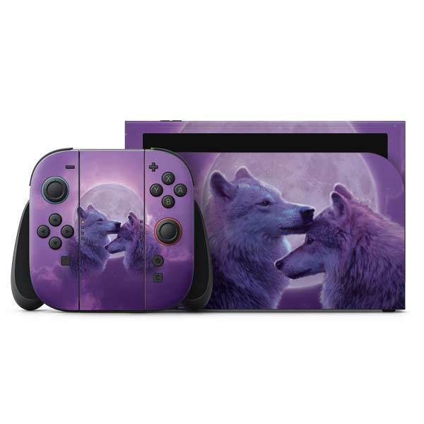 Loving Wolves by Vincent Hie Nintendo Switch 2 (2025) with Joy-Con Skin