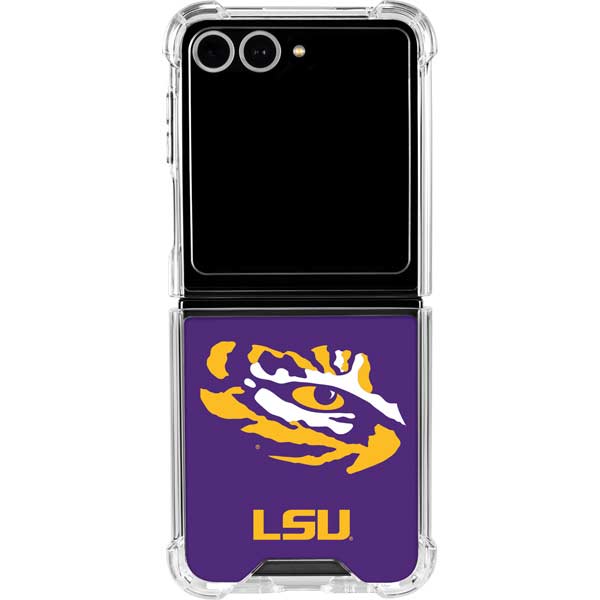 LSU Tiger Eye Logo Galaxy Z Flip7 Clear Case