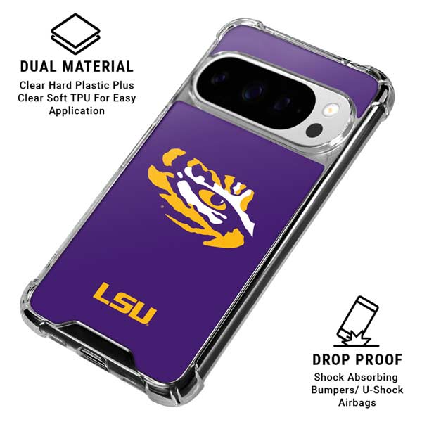 LSU Tiger Eye Logo Google Pixel 10 Pro XL Clear Case