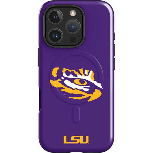 LSU Tiger Eye Logo iPhone 16 Pro Magsafe Impact Case
