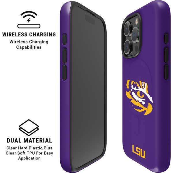 LSU Tiger Eye Logo iPhone 16 Pro Magsafe Impact Case