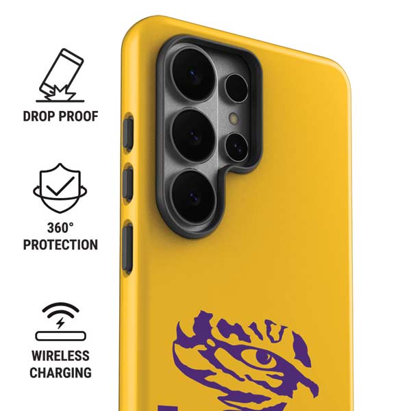 LSU Tiger Eye Logo Yellow Galaxy S26 Ultra Impact Case