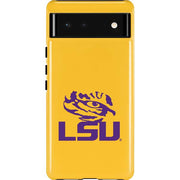 LSU Tiger Eye Logo Yellow Pixel Cases