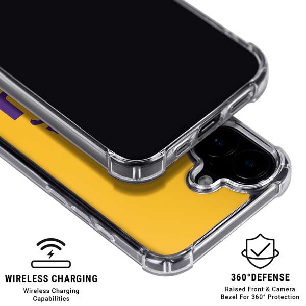 LSU Tiger Eye Logo Yellow iPhone 17 MagSafe Case