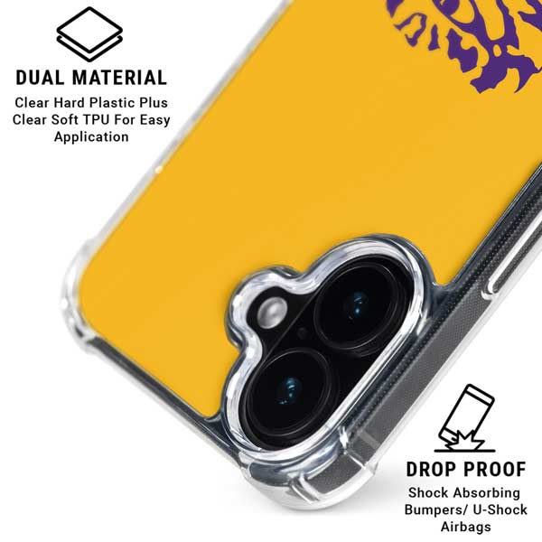 LSU Tiger Eye Logo Yellow iPhone 17 MagSafe Case