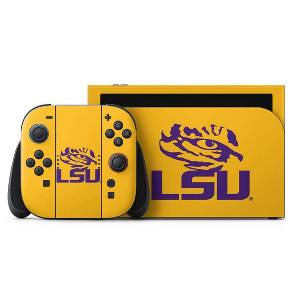 LSU Tiger Eye Logo Yellow Nintendo Switch 2 (2025) with Joy-Con Skin