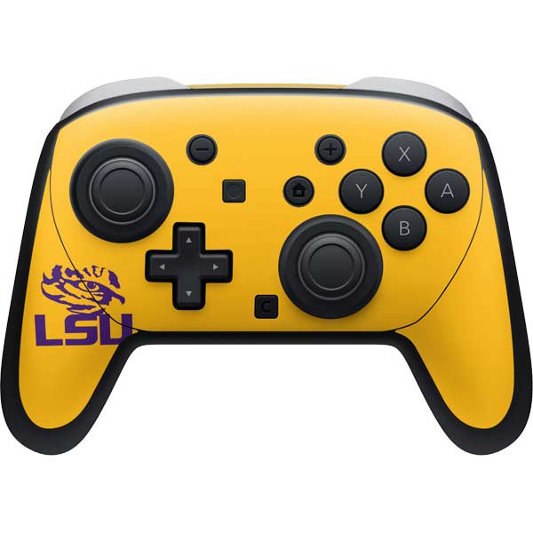 LSU Tiger Eye Logo Yellow Nintendo Switch 2 (2025) Pro Controller Skin