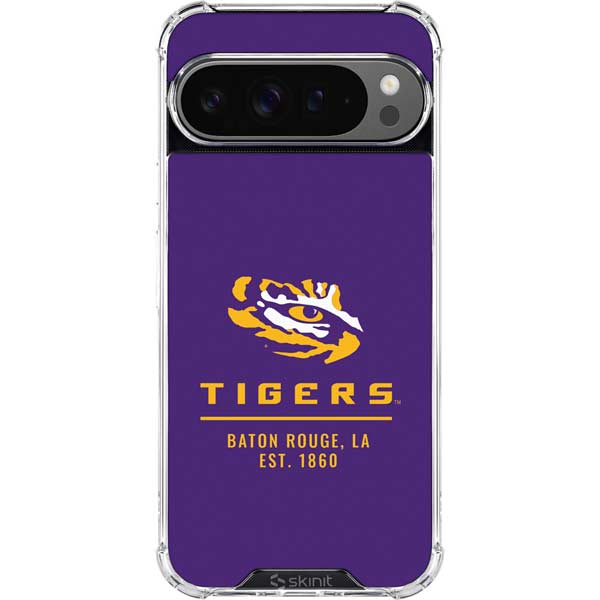 LSU Tigers Baton Rouge Google Pixel 10 Pro XL Clear Case