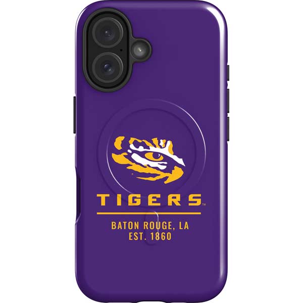 LSU Tigers Baton Rouge iPhone 16 Magsafe Impact Case