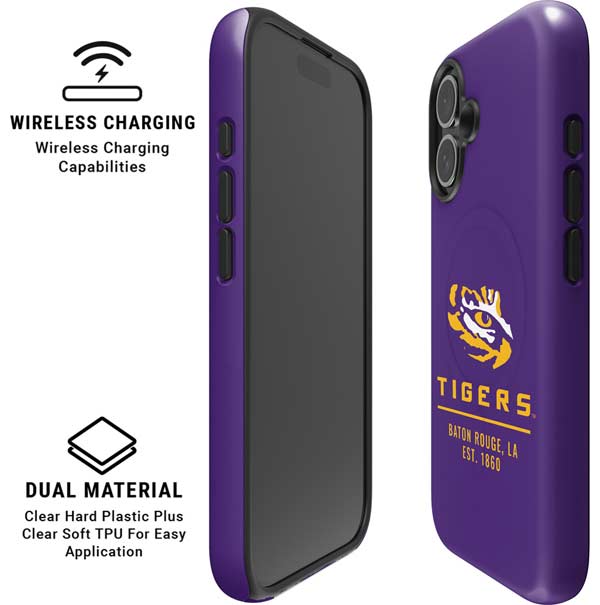 LSU Tigers Baton Rouge iPhone 16 Magsafe Impact Case