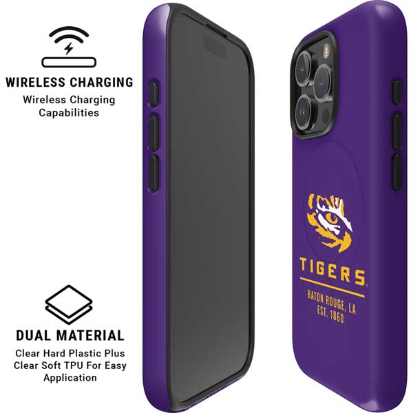LSU Tigers Baton Rouge iPhone 16 Pro Magsafe Impact Case