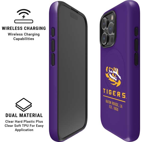 LSU Tigers Baton Rouge iPhone 16 Pro Max Magsafe Impact Case