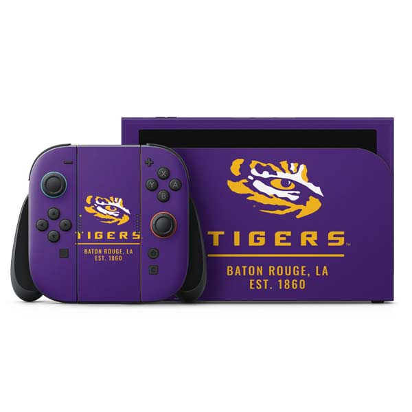 LSU Tigers Baton Rouge Nintendo Switch 2 (2025) with Joy-Con Skin