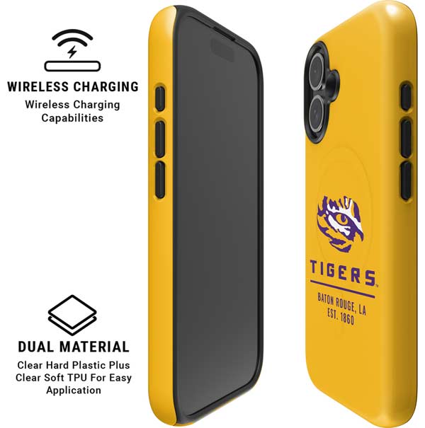 LSU Tigers Baton Rouge Yellow iPhone 16 Plus Magsafe Impact Case