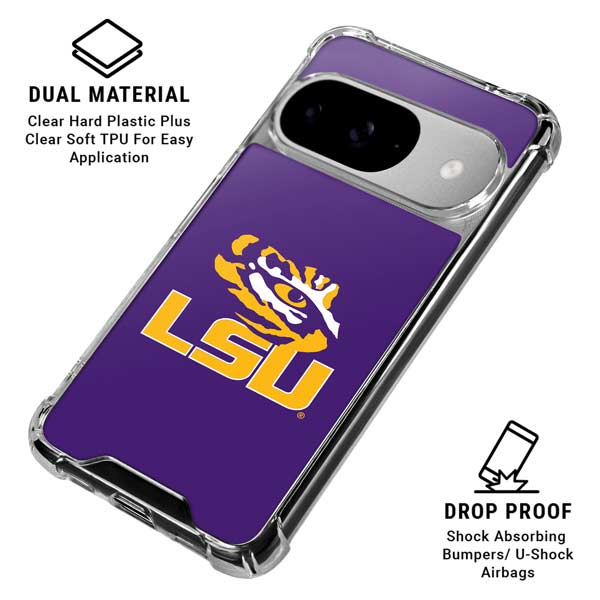 LSU Tigers Mascot Google Pixel 10 Clear Case