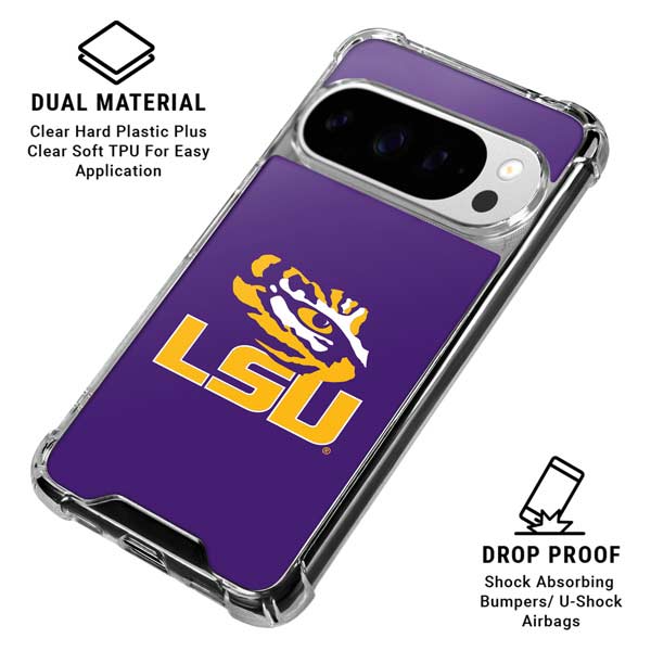 LSU Tigers Mascot Google Pixel 10 Pro Clear Case