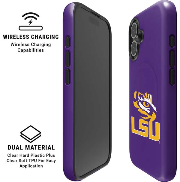 LSU Tigers Mascot iPhone 16 Plus Magsafe Impact Case
